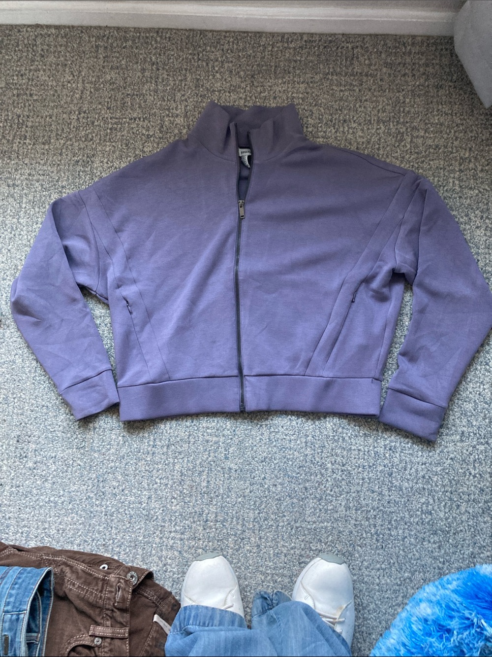SPANX Air Essentials Zip-Front Jacket in dusty soft purple